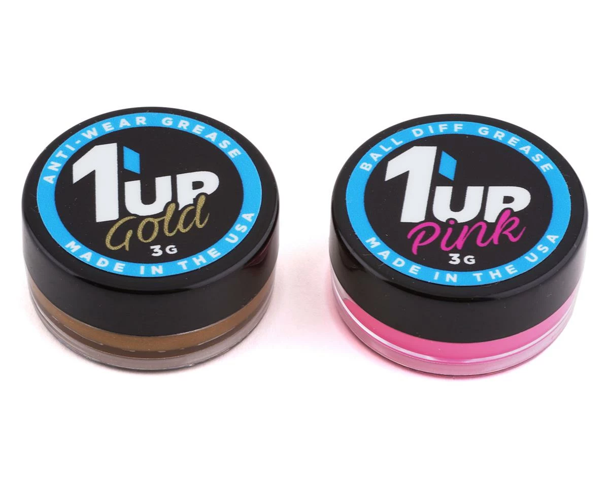 1UP Racing Ro Ball Differential Grease Combo (Gold & Pink) 1 1UP Racing Ro Ball Differential Grease Combo (Gold & Pink)