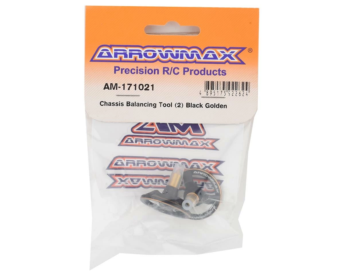 AM Arrowmax Black Golden Chassis Balancing Tool (2) 2 AM Arrowmax Black Golden Chassis Balancing Tool (2) - Image 2