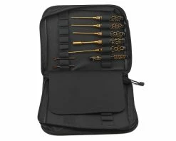 AM Arrowmax Black Golden 1/10 Electric Touring Car Tool Set W/Tool Bag (8)