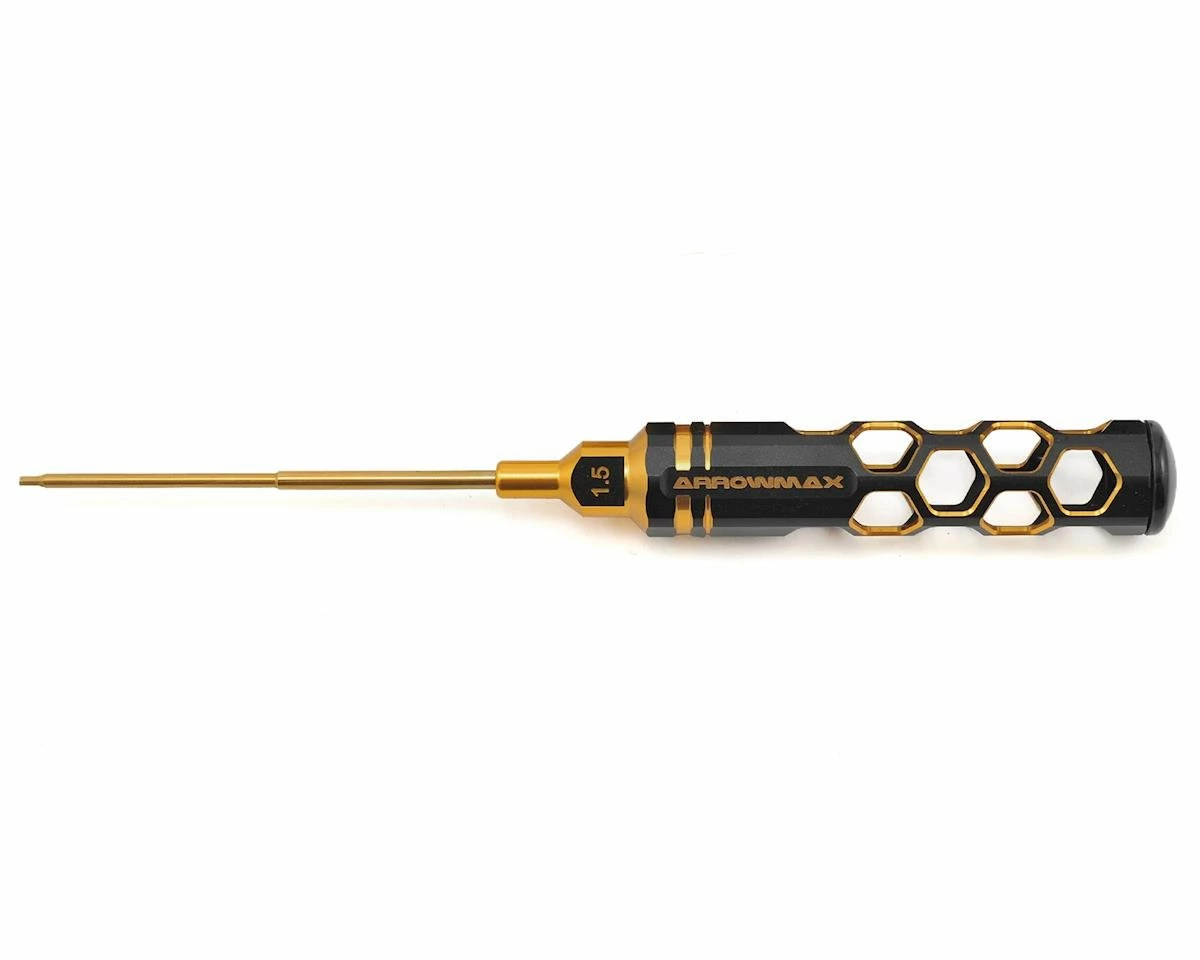 AM Arrowmax Black Golden Metric Hex Wrench (1.5mm) 1 AM Arrowmax Black Golden Metric Hex Wrench (1.5mm)