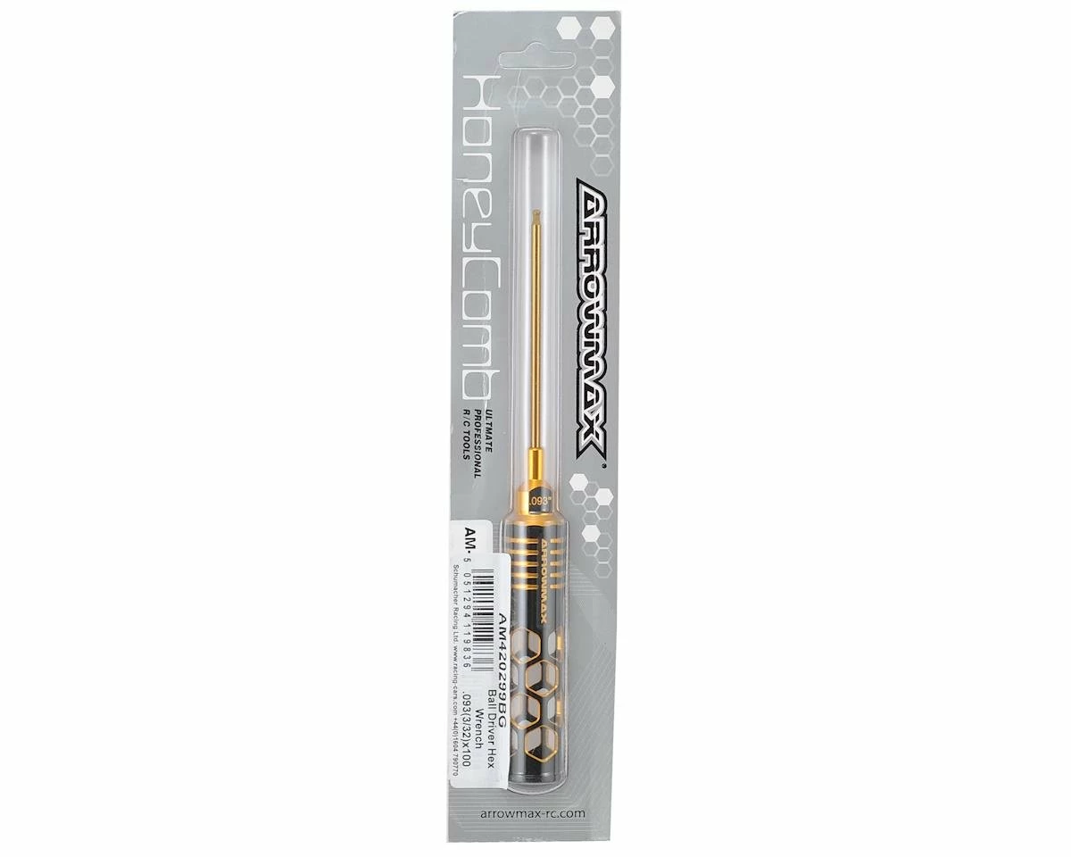 AM Arrowmax Black Golden Ball End Hex Wrench (3/32") 2 AM Arrowmax Black Golden Ball End Hex Wrench (3/32") - Image 2