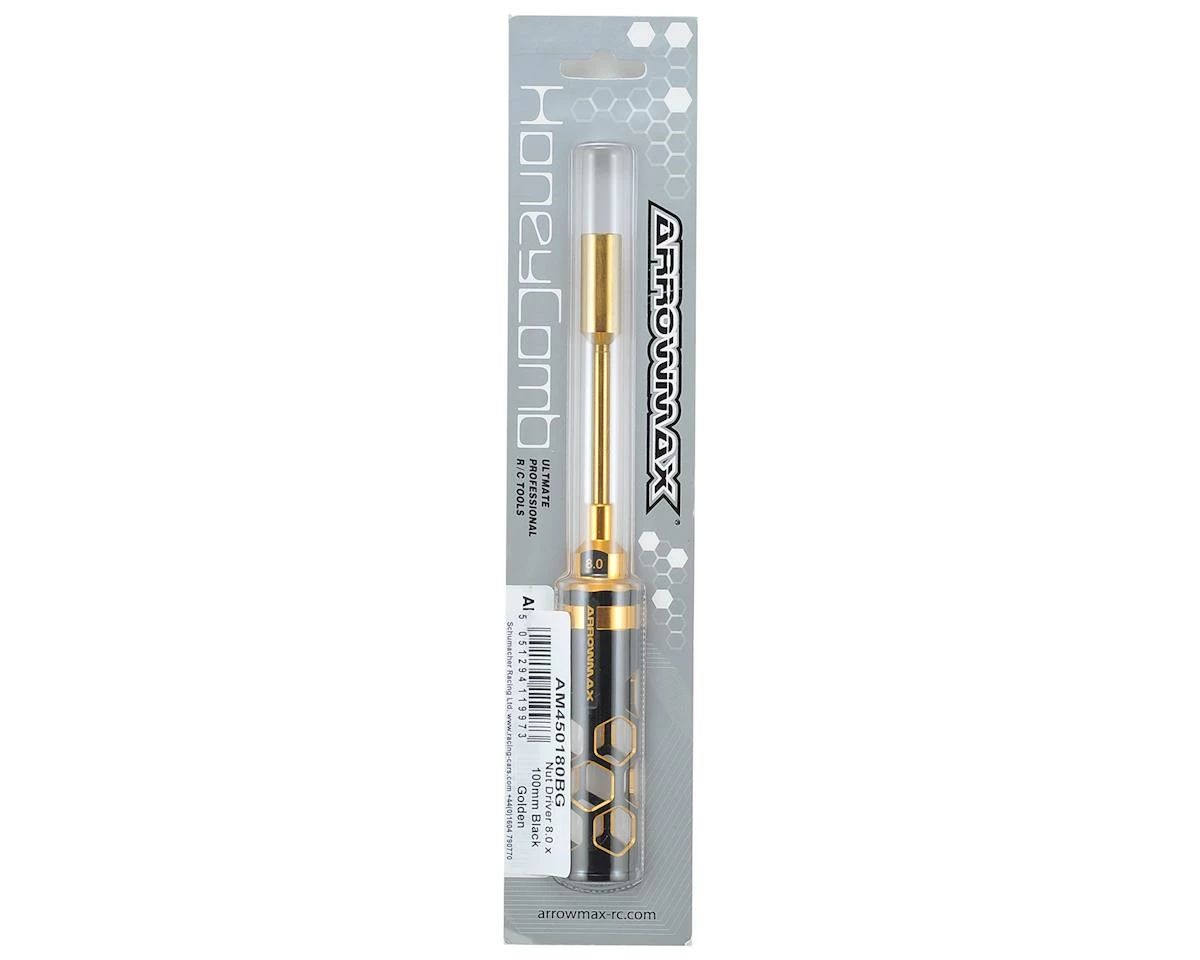 AM Arrowmax Black Golden Metric Nut Driver (8mm) 2 AM Arrowmax Black Golden Metric Nut Driver (8mm) - Image 2