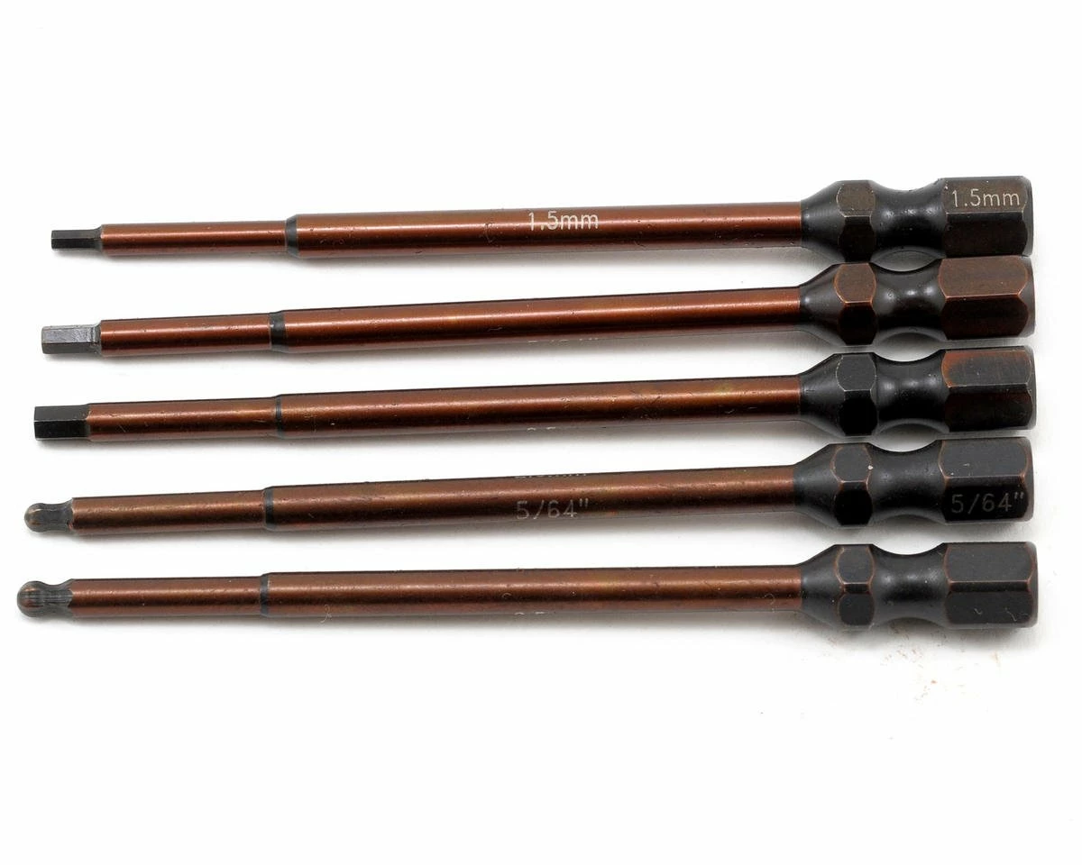 Team Associated Factory Team 1/4” Drive Power Tool Tip Set (5) 1 Team Associated Factory Team 1/4” Drive Power Tool Tip Set (5)