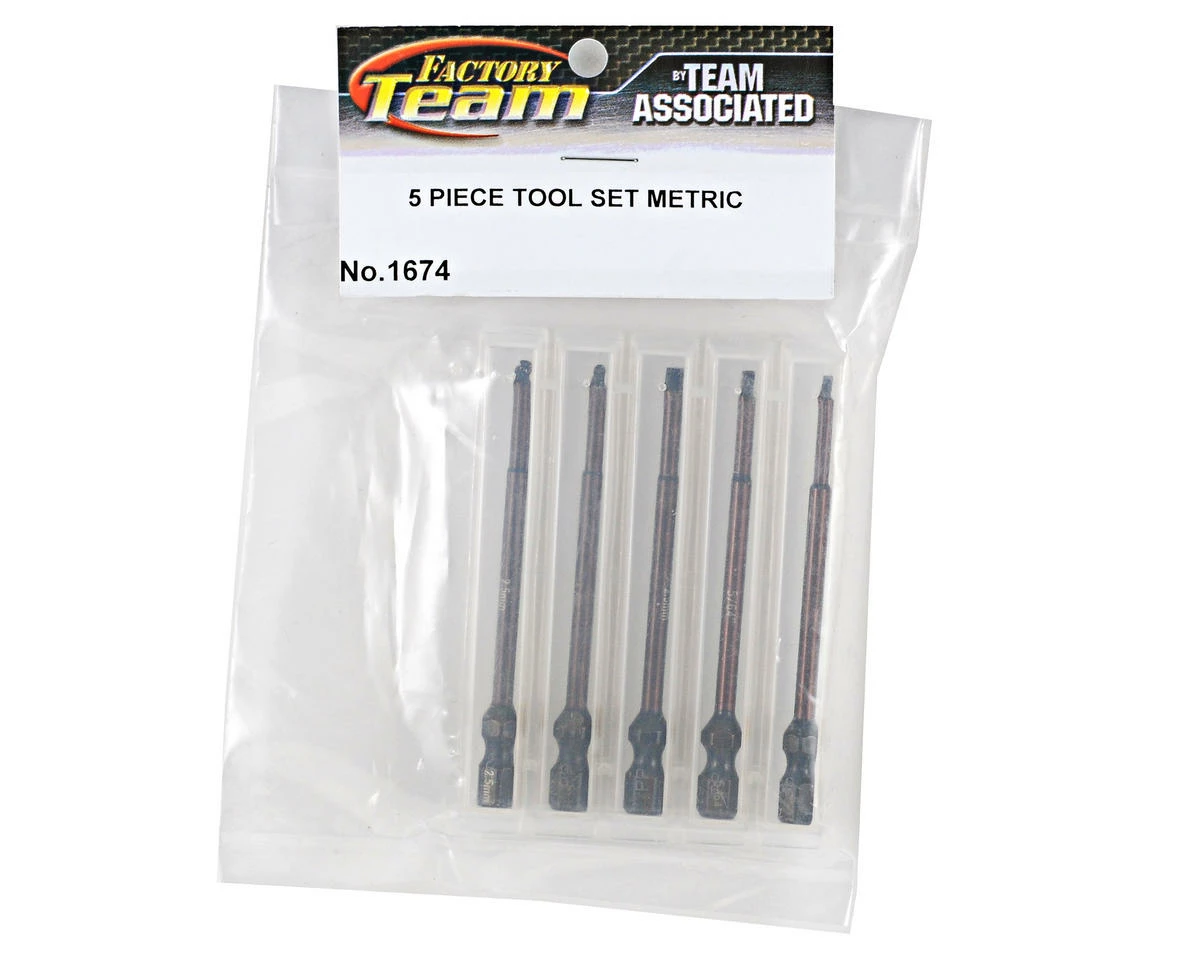 Team Associated Factory Team 1/4” Drive Power Tool Tip Set (5) 2 Team Associated Factory Team 1/4” Drive Power Tool Tip Set (5) - Image 2