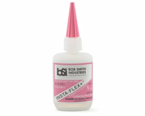 BOB SMITH INDUSTRIES NSTA-FLEX+ Clear Rubber Toughened CA (1oz) 1 BOB SMITH INDUSTRIES NSTA-FLEX+ Clear Rubber Toughened CA (1oz)
