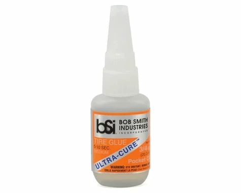 BOB SMITH INDUSTRIES ULTRA-CURE Medium CA Tire Glue W/Pin Cap (3/4oz) 1 BOB SMITH INDUSTRIES ULTRA-CURE Medium CA Tire Glue W/Pin Cap (3/4oz)