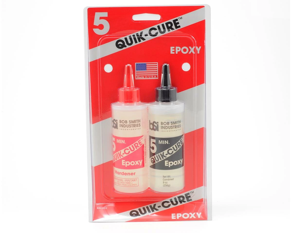 BOB SMITH INDUSTRIES QUICK-CURE 5 Minute Epoxy (9oz) 2 BOB SMITH INDUSTRIES QUICK-CURE 5 Minute Epoxy (9oz) - Image 2