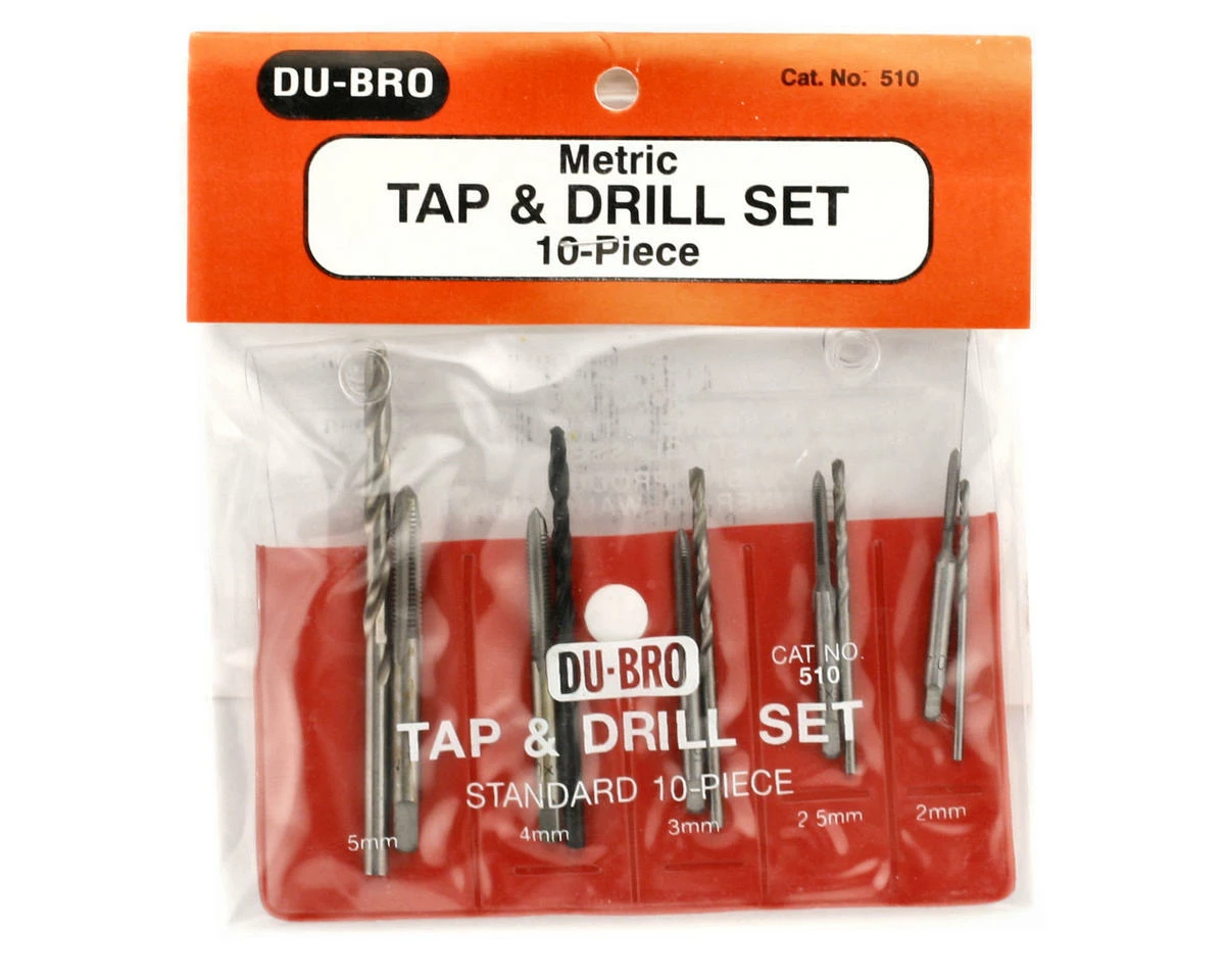 DUBRO Complete Tap & Drill Set (Metric) (10) 2 DUBRO Complete Tap & Drill Set (Metric) (10) - Image 2
