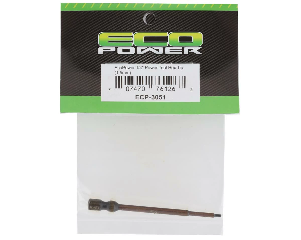 EcoPower 1/4" Power Tool Hex Tip (1.5mm) 2 EcoPower 1/4" Power Tool Hex Tip (1.5mm) - Image 2
