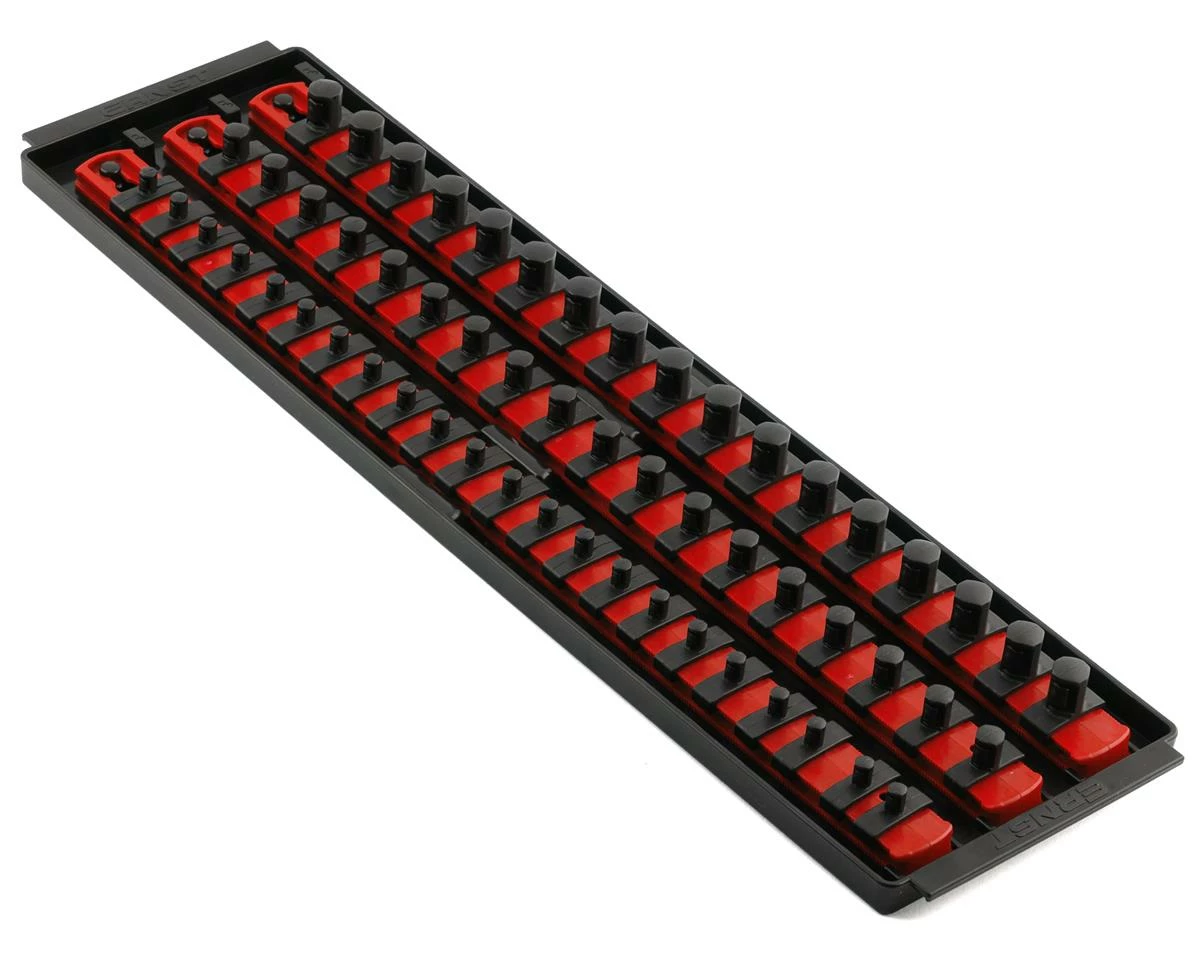 Ernst Manufacturing 18" 3 Rail Twist Lock Socket Boss (Red) (1/4, 3/8 & 1/2") 1 Ernst Manufacturing 18" 3 Rail Twist Lock Socket Boss (Red) (1/4, 3/8 & 1/2")