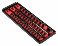 Ernst Manufacturing 13" 3 Rail Twist Lock Socket Boss (Red) (1/4, 3/8 & 1/2")