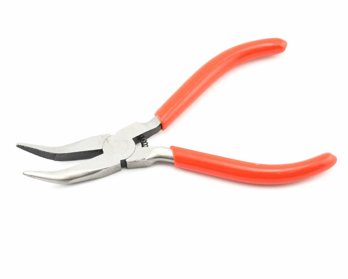 Excel 5" Serrated Jaw Curved Needle Nose Pliers 1 Excel 5" Serrated Jaw Curved Needle Nose Pliers