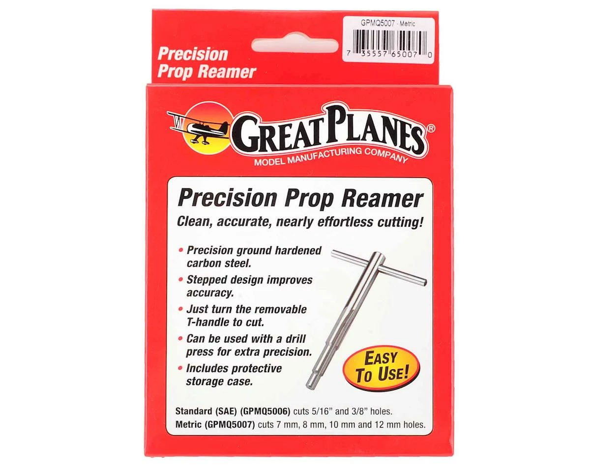 GREAT PLANES 4-Step Metric Prop Reamer (7mm, 8mm, 10mm, 12mm) 3 GREAT PLANES 4-Step Metric Prop Reamer (7mm, 8mm, 10mm, 12mm) - Image 3