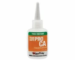 GREAT PLANES O Foam Safe CA Glue (Thin) (.7oz)