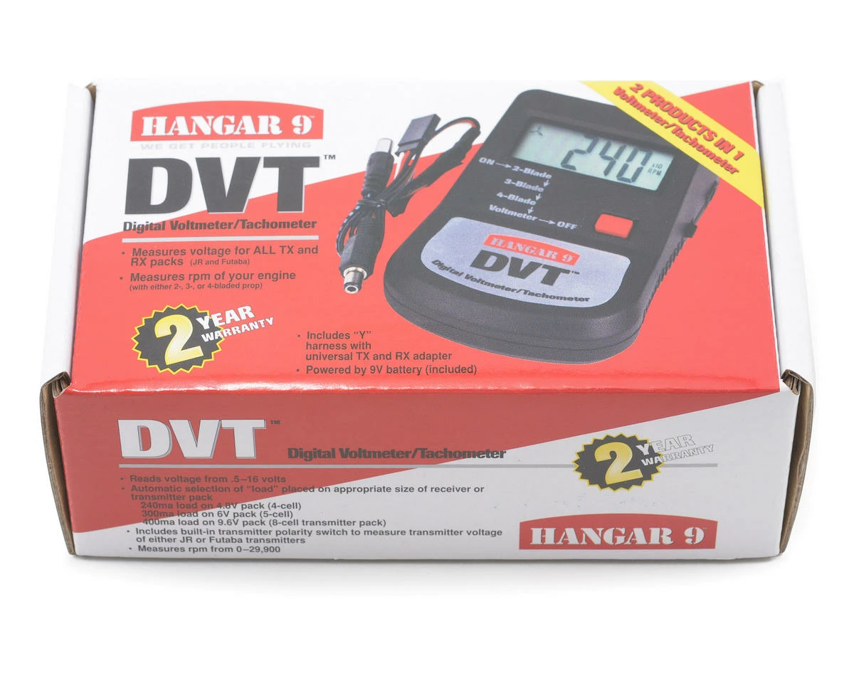 HANGAR 9 DVT Digital Voltmeter/Tachometer 2 HANGAR 9 DVT Digital Voltmeter/Tachometer - Image 2