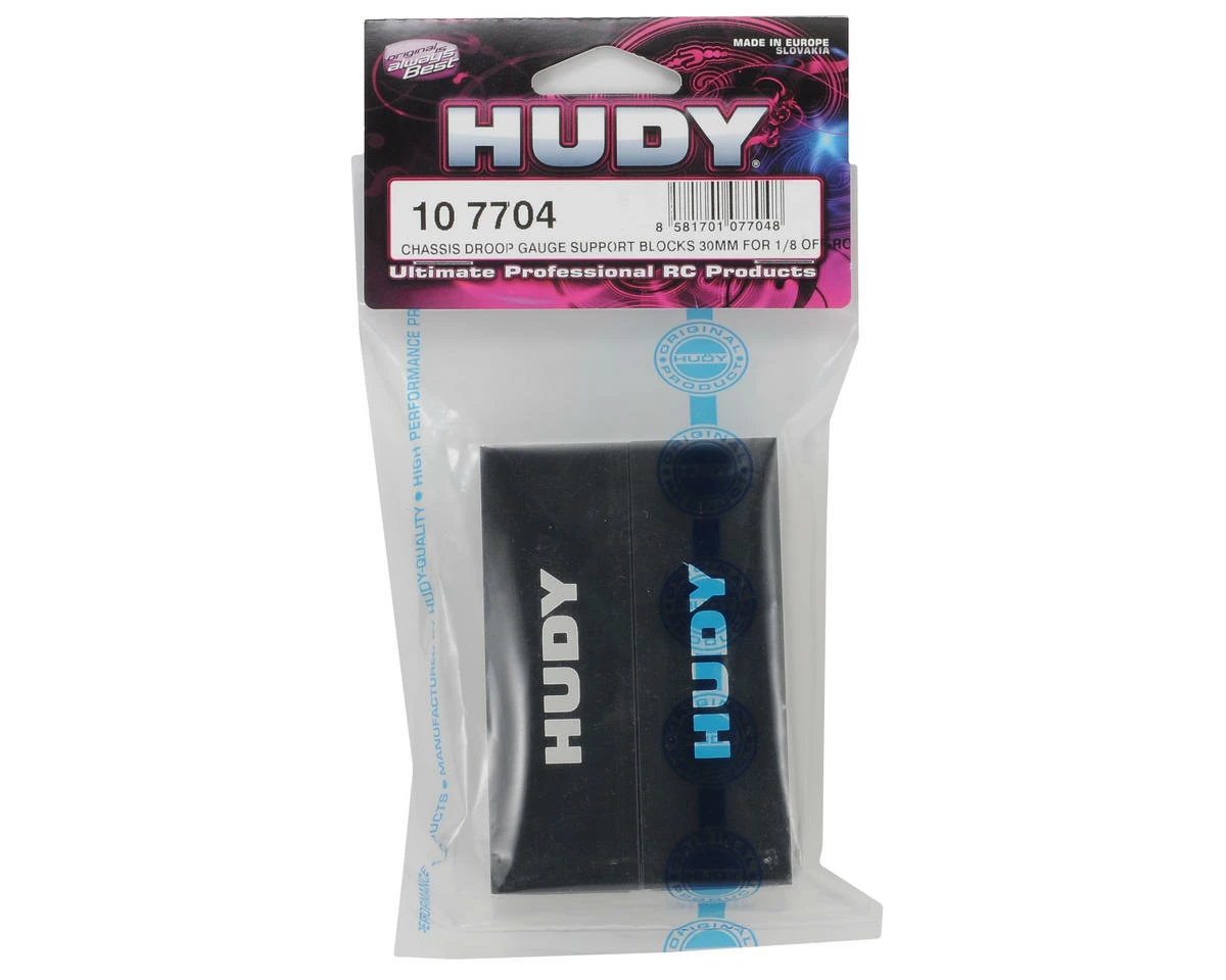 Hudy 30mm Lightweight 1/8 Droop Gauge Support Blocks (2) 2 Hudy 30mm Lightweight 1/8 Droop Gauge Support Blocks (2) - Image 2