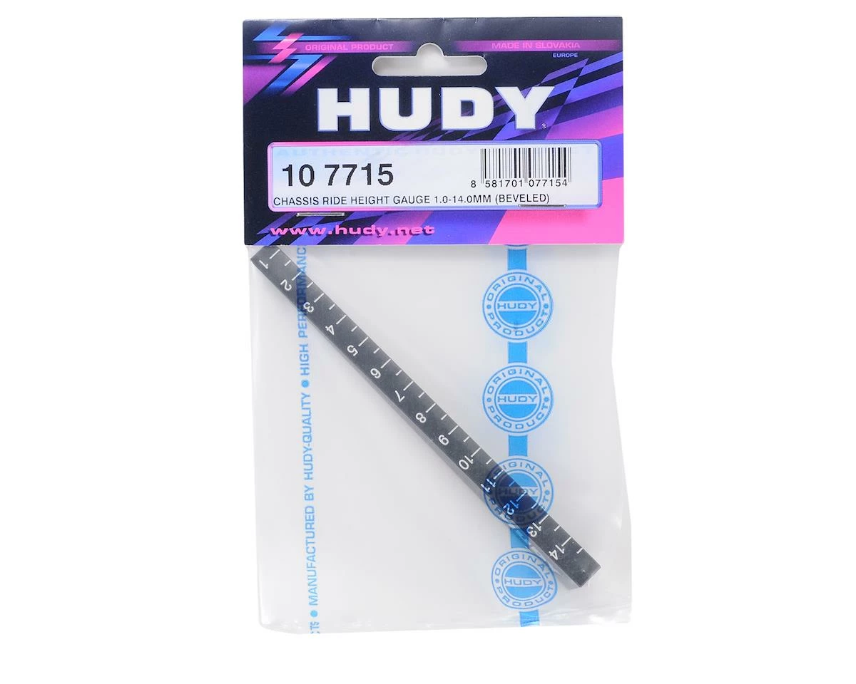 Hudy Chassis Ride Height Gauge 0mm To 15mm (Beveled) 2 Hudy Chassis Ride Height Gauge 0mm To 15mm (Beveled) - Image 2