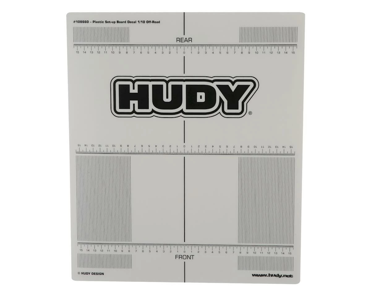 Hudy 1/10 Off-Road Plastic Set-Up Board Decal (331x386mm) 1 Hudy 1/10 Off-Road Plastic Set-Up Board Decal (331x386mm)