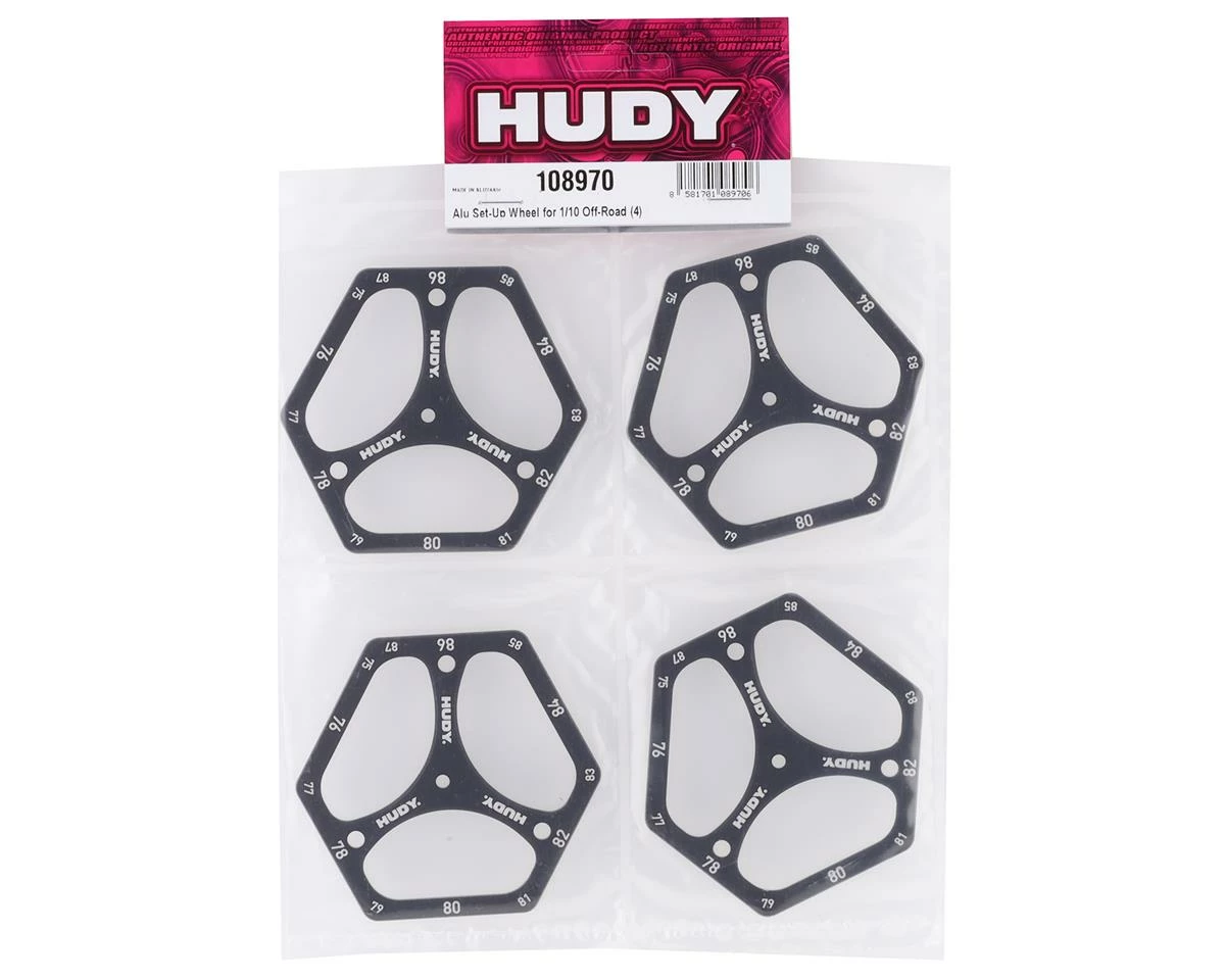 Hudy 1/10 Off-Road Aluminum Set-Up Wheels (4) 2 Hudy 1/10 Off-Road Aluminum Set-Up Wheels (4) - Image 2