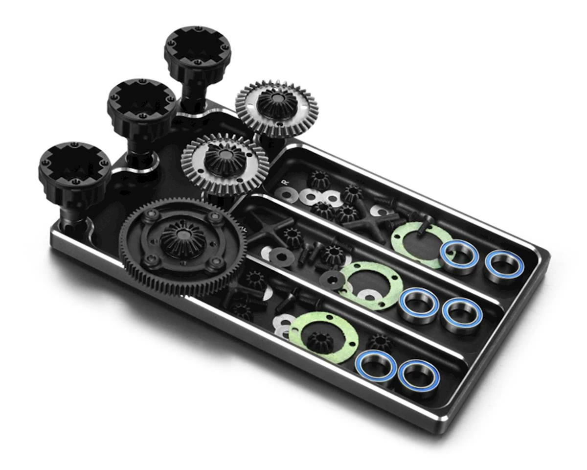Hudy Aluminum 1/10 Off-Road Differential Assembly Tray 3 Hudy Aluminum 1/10 Off-Road Differential Assembly Tray - Image 3