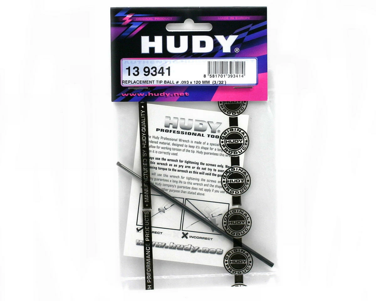 Hudy US Standard Allen Wrench Replacement Ball Tip (3/32" X 120mm) 2 Hudy US Standard Allen Wrench Replacement Ball Tip (3/32" X 120mm) - Image 2
