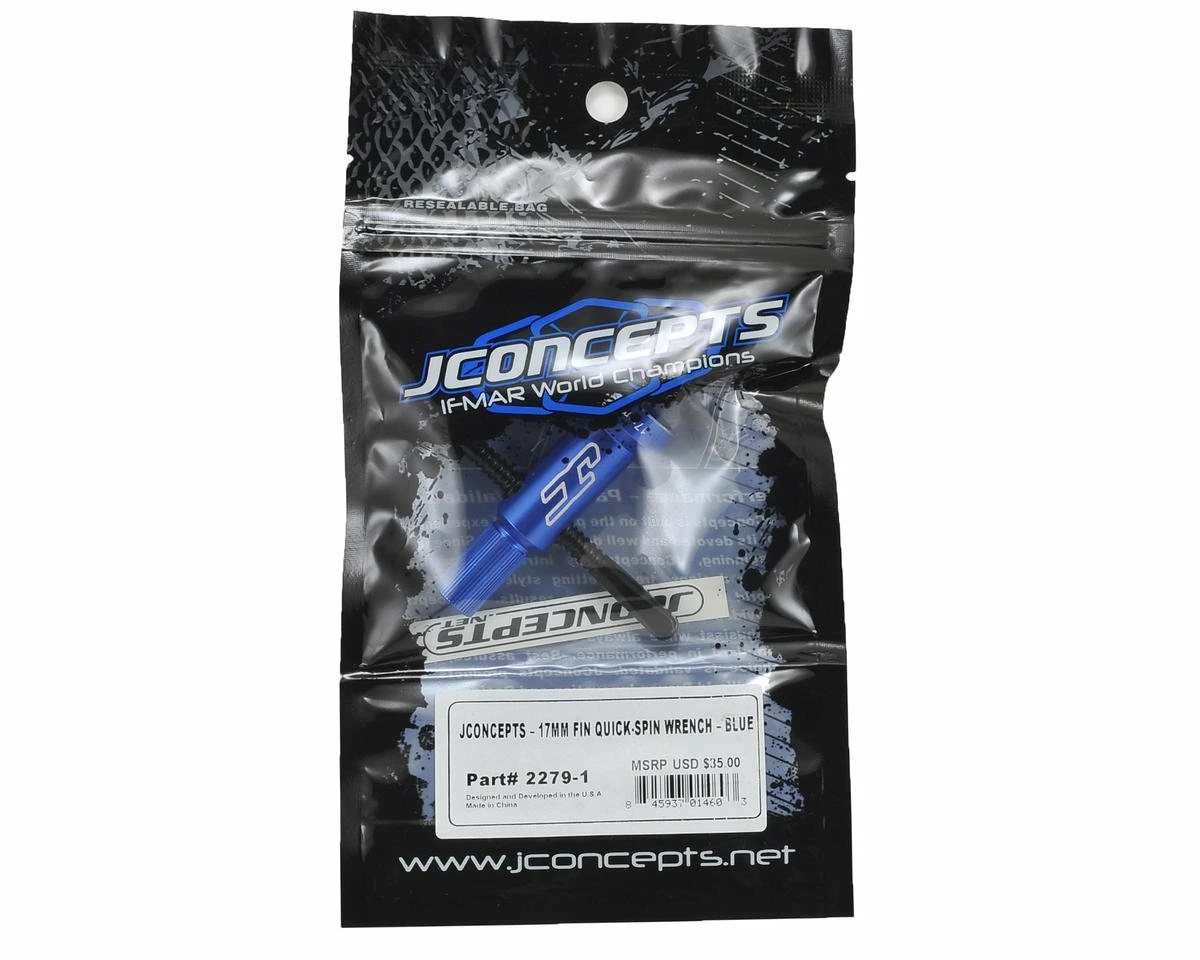 JCONCEPTS 17mm Fin Quick-Spin Wrench (Blue) 2 JCONCEPTS 17mm Fin Quick-Spin Wrench (Blue) - Image 2