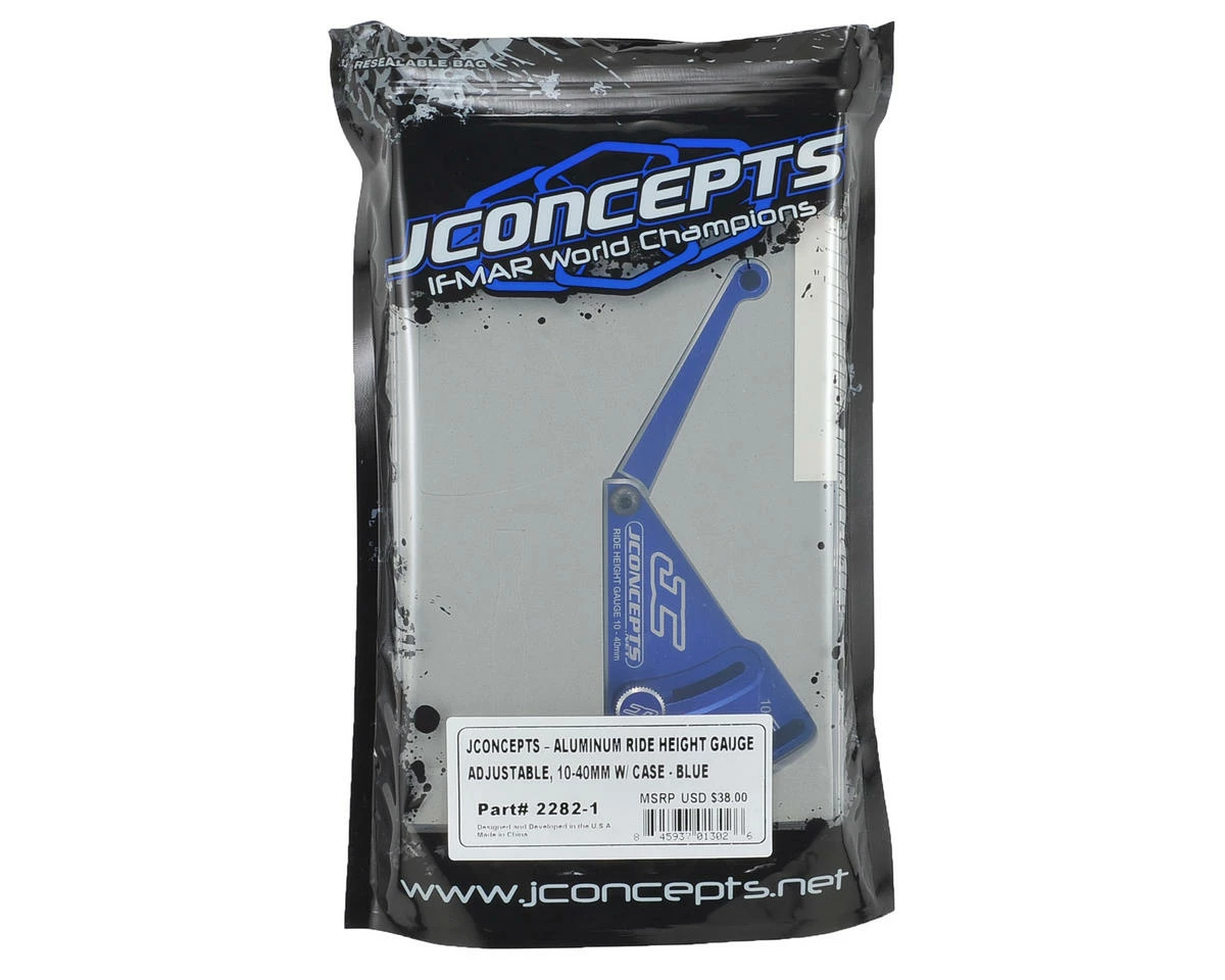 JCONCEPTS Aluminum Ride Height Gauge (10-40mm) (Blue) 2 JCONCEPTS Aluminum Ride Height Gauge (10-40mm) (Blue) - Image 2