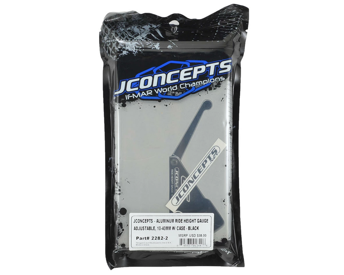 JCONCEPTS Aluminum Ride Height Gauge (10-40mm) (Black) 2 JCONCEPTS Aluminum Ride Height Gauge (10-40mm) (Black) - Image 2