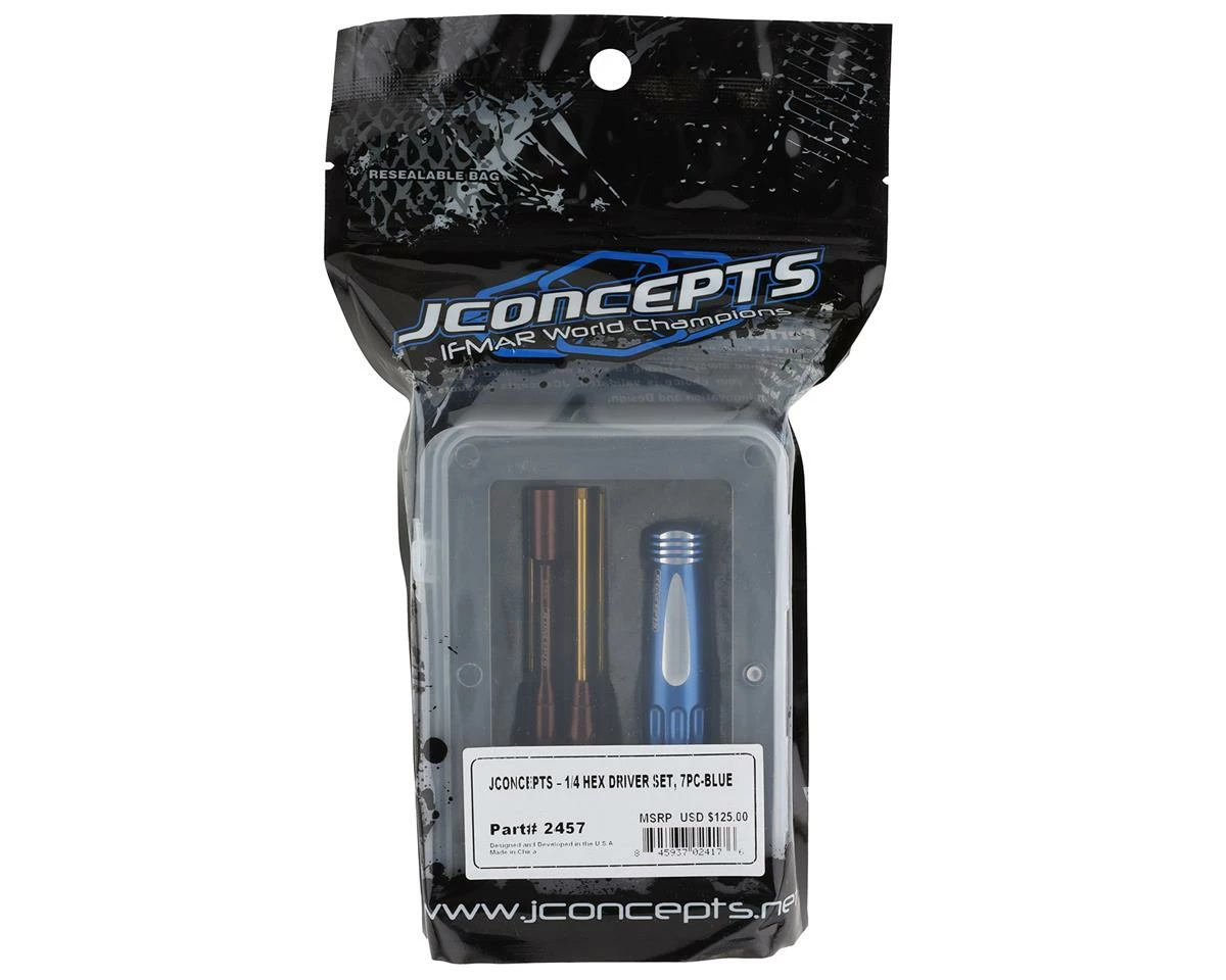 JCONCEPTS 1/4" Hex Driver Wrench Set W/Storage Base (7) 3 JCONCEPTS 1/4" Hex Driver Wrench Set W/Storage Base (7) - Image 3