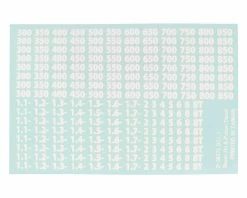 Kyosho Shock Oil & Piston Decal Set (White)