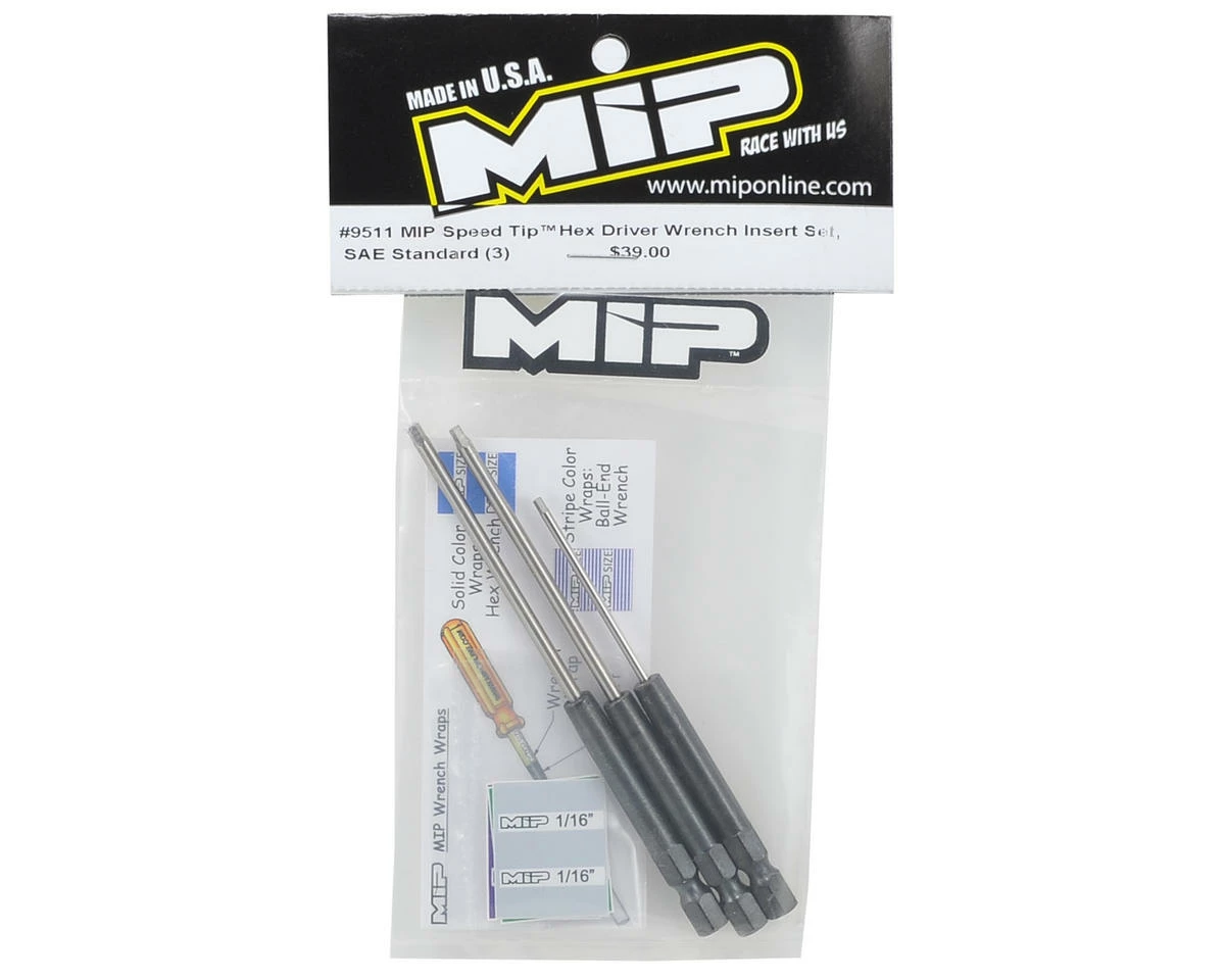 MIP Speed Tip Hex Driver Power Tool Tip Set (Standard) (3) (1/16, 5/64 & 3/32") 3 MIP Speed Tip Hex Driver Power Tool Tip Set (Standard) (3) (1/16, 5/64 & 3/32") - Image 3