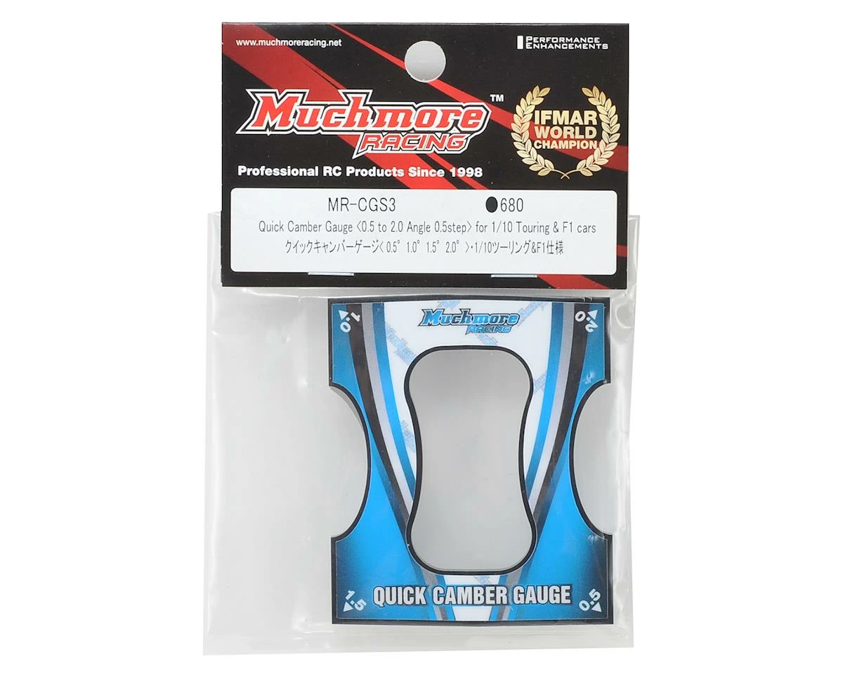 Muchmore Quick Camber Gauge (0.5, 1.0, 1.5, 2.0) (1/10 Touring & F1) 2 Muchmore Quick Camber Gauge (0.5, 1.0, 1.5, 2.0) (1/10 Touring & F1) - Image 2