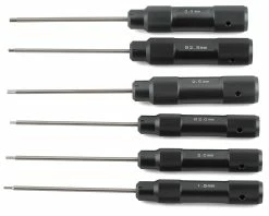Mugen Seiki Prospec Allen Wrench Set (Black) (6)