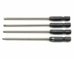 Protek RC "TruTorque" Metric 1/4" Power Drill Tip Set (4) (1.5, 2.0, 2.5, 3.0mm)