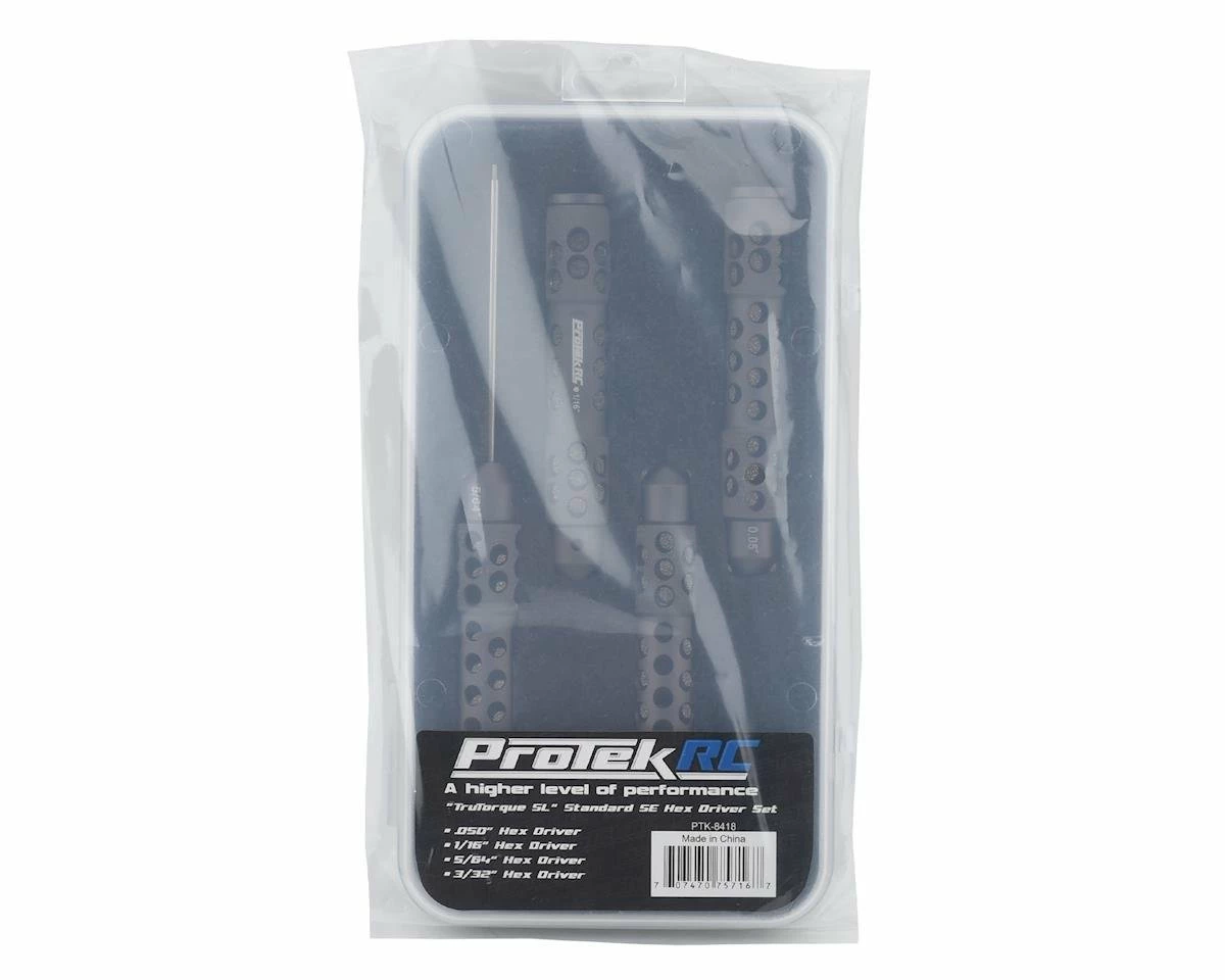 Protek RC "TruTorque SL" Standard Hex Driver Set (4) (0.05”, 1/16”, 5/64”, 3/32") 2 Protek RC "TruTorque SL" Standard Hex Driver Set (4) (0.05”, 1/16”, 5/64”, 3/32") - Image 2