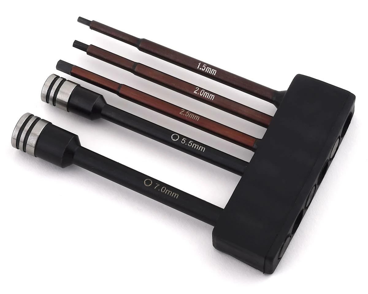 Protek RC "TruTorque" 5-Piece 1/4" Drive Hex & Nut Driver Set (1.5, 2.0, 2.5mm Hex & 5.5, 7mm Nut Driver) 2 Protek RC "TruTorque" 5-Piece 1/4" Drive Hex & Nut Driver Set (1.5, 2.0, 2.5mm Hex & 5.5, 7mm Nut Driver) - Image 2