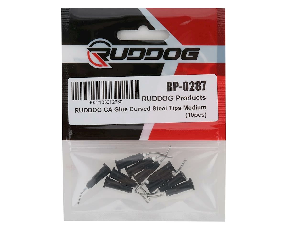 Ruddog Medium CA Glue Curved Tips (10) 2 Ruddog Medium CA Glue Curved Tips (10) - Image 2