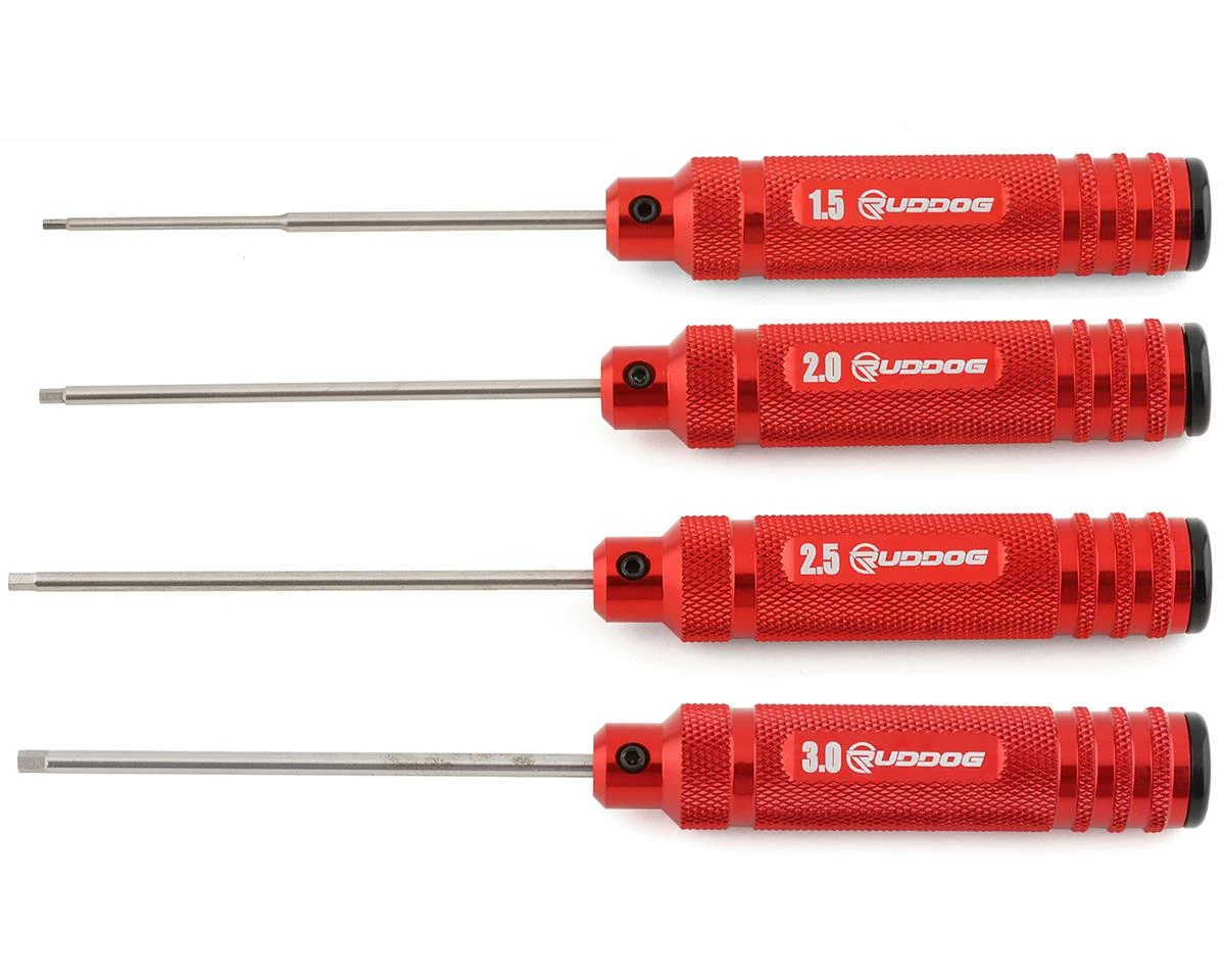 Ruddog Metric Hex Driver Set (1.5, 2.0, 2.5, 3.0mm) 1 Ruddog Metric Hex Driver Set (1.5, 2.0, 2.5, 3.0mm)