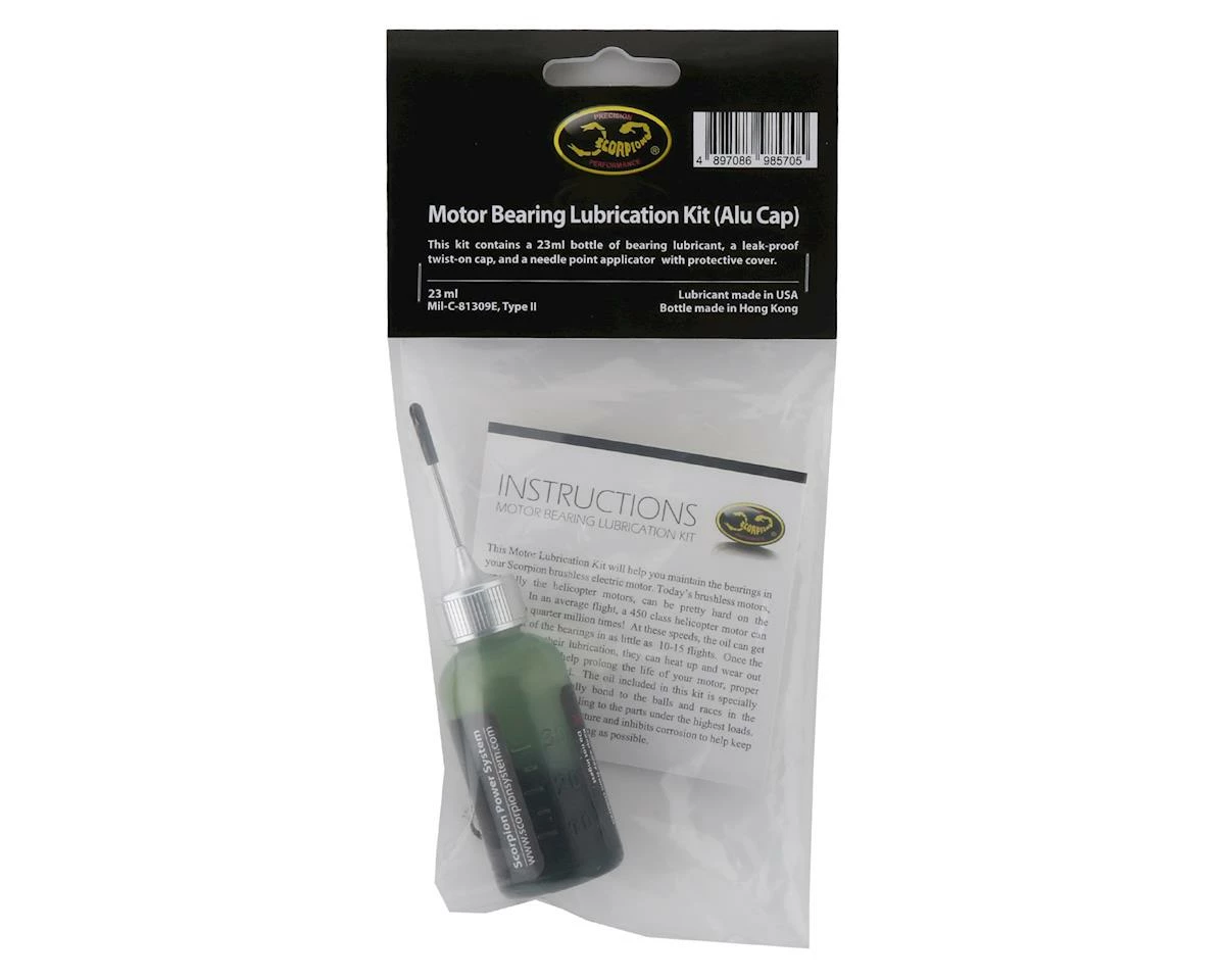 Scorpion Motor Bearing Lubrication Kit W/Aluminum Cap (23ml) 2 Scorpion Motor Bearing Lubrication Kit W/Aluminum Cap (23ml) - Image 2