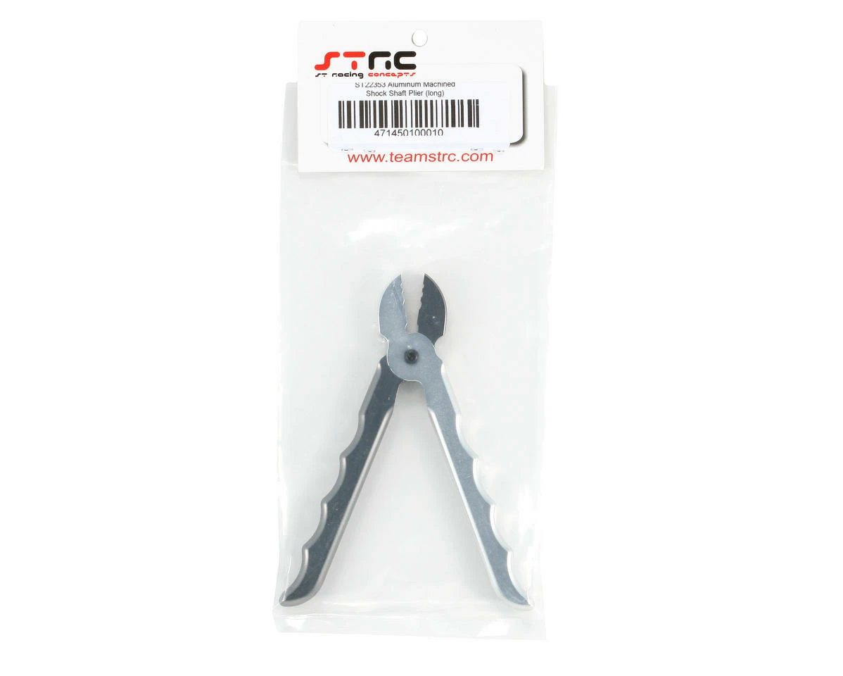 ST Racing Concepts Long Shock Shaft Pliers (Silver/Gun Metal) 2 ST Racing Concepts Long Shock Shaft Pliers (Silver/Gun Metal) - Image 2