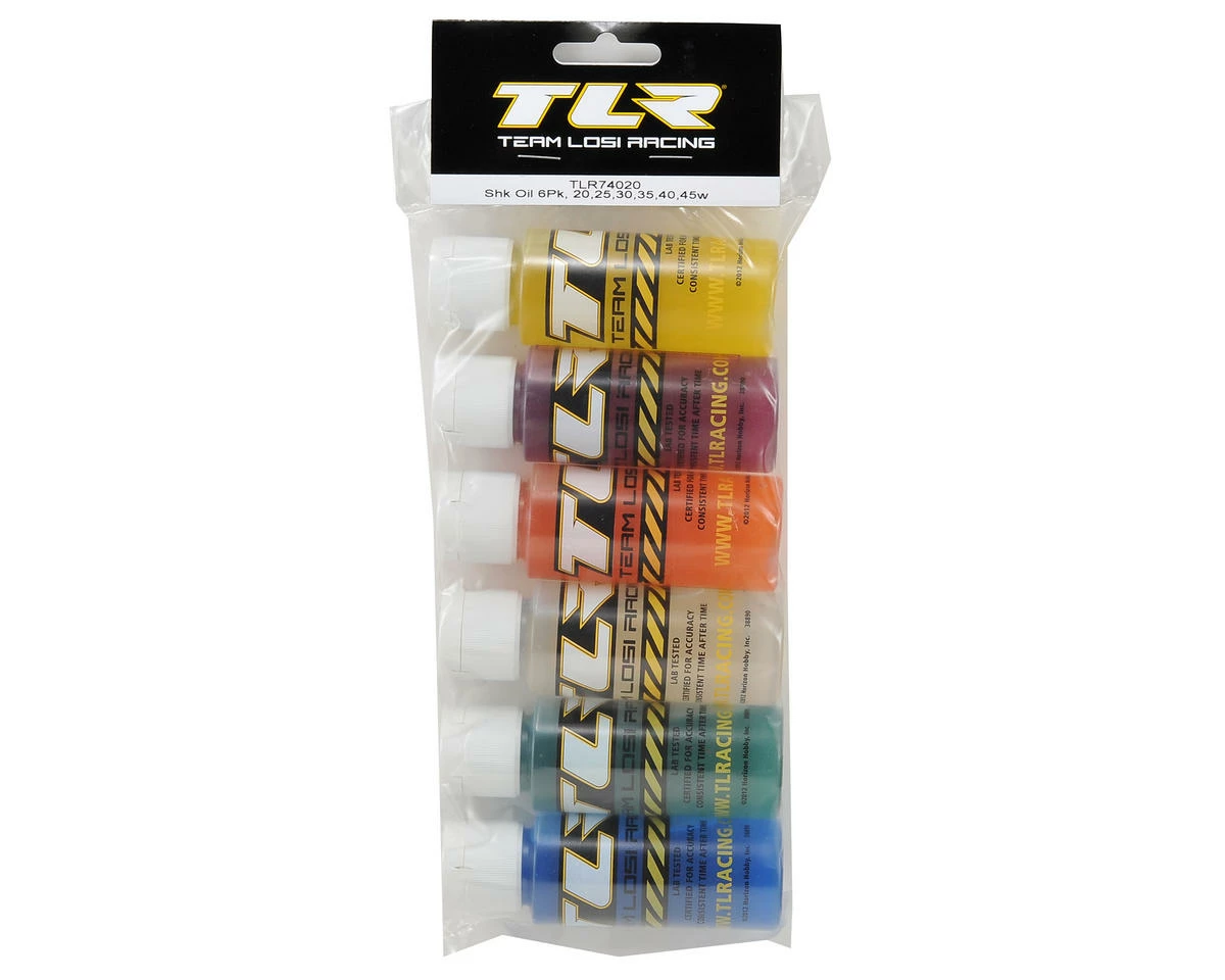 Team Losi Racing Silicone Shock Oil Six Pack (20, 25, 30, 35, 40, 45wt) (2oz) 2 Team Losi Racing Silicone Shock Oil Six Pack (20, 25, 30, 35, 40, 45wt) (2oz) - Image 2