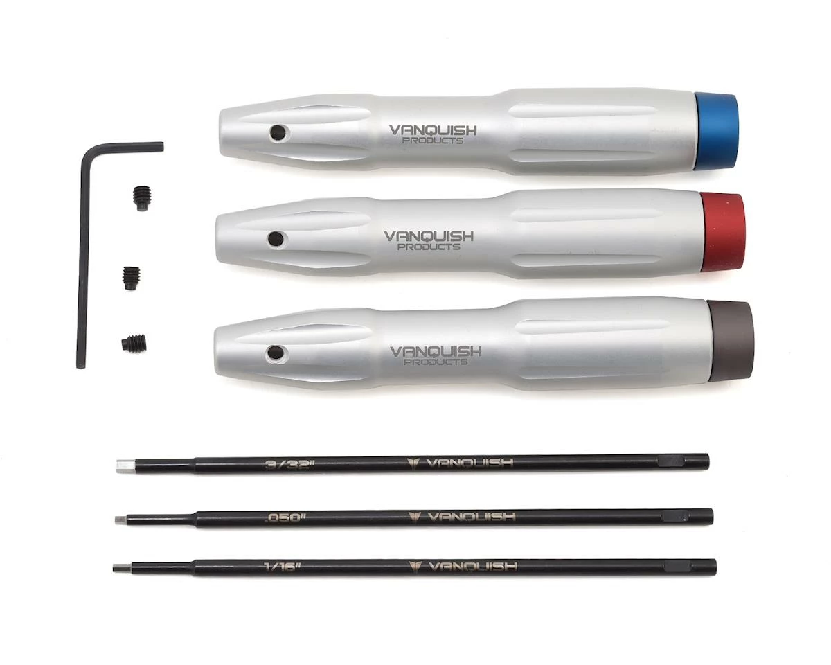 Vanquish Products Standard Hex Driver Tool Set W/Bearing Cap (0.05, 1/16, 3/32) 1 Vanquish Products Standard Hex Driver Tool Set W/Bearing Cap (0.05, 1/16, 3/32)