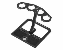 VRP 1/10 Aluminum Shock Stand W/Parts Tray & Storage Pouch (Black)