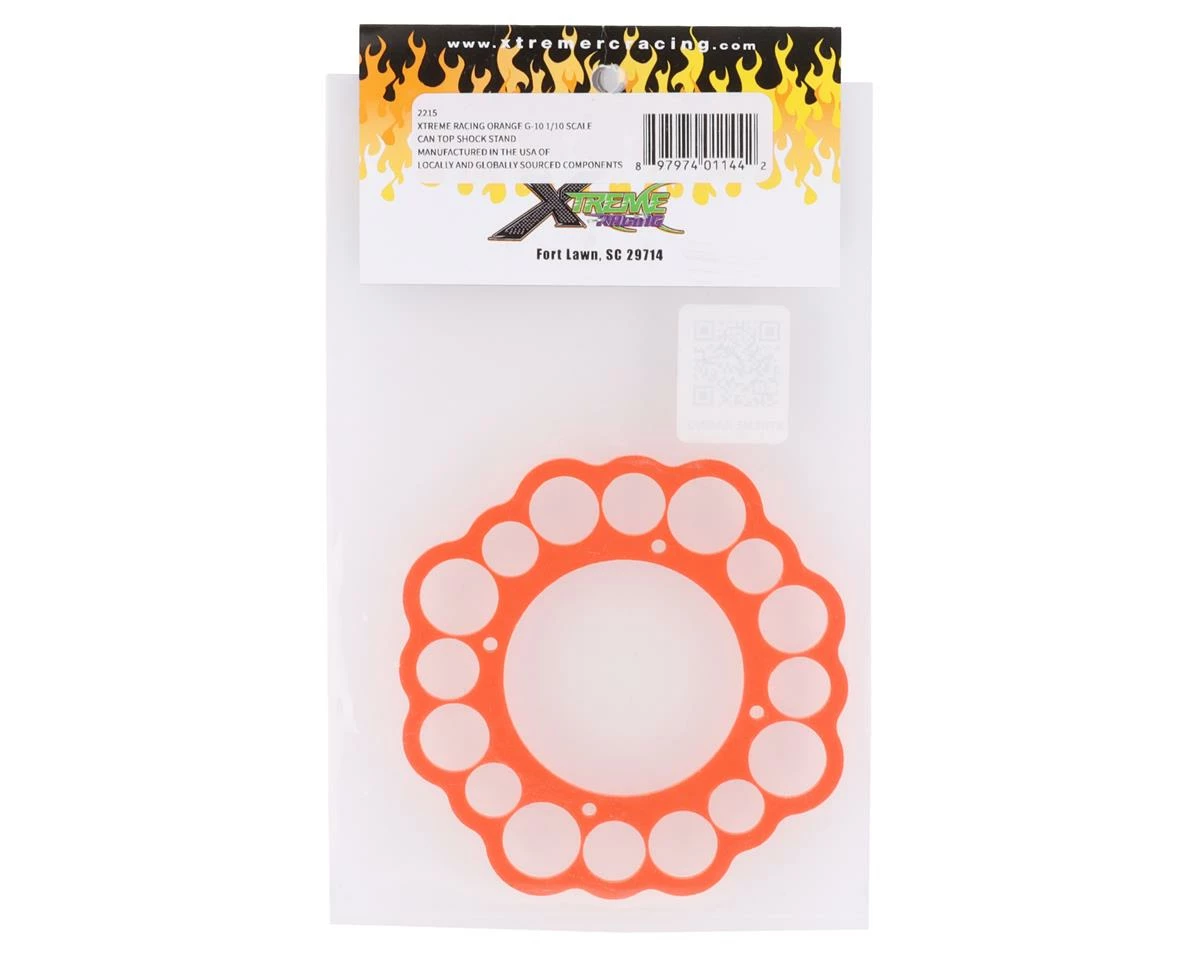 Xtreme Racing 1/10 G-10 Can Top Shock Stand (Orange) 2 Xtreme Racing 1/10 G-10 Can Top Shock Stand (Orange) - Image 2