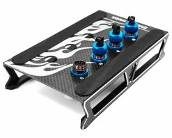 YEAH RACING 1/10 On-Road Aluminum & Carbon Multi-Function Car Stand (Black) -Hudy shop yea yt 0149bk 3