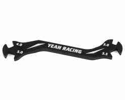 YEAH RACING Aluminum Turnbuckle Wrench (Black) (3, 4, 5, 5.5mm)