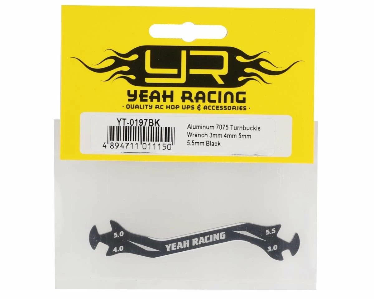 YEAH RACING Aluminum Turnbuckle Wrench (Black) (3, 4, 5, 5.5mm) 2 YEAH RACING Aluminum Turnbuckle Wrench (Black) (3, 4, 5, 5.5mm) - Image 2
