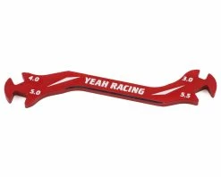 YEAH RACING Aluminum Turnbuckle Wrench (Red) (3, 4, 5, 5.5mm)